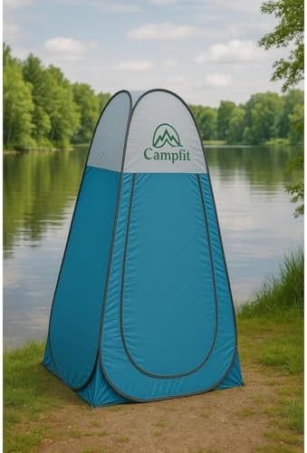 Giyinme Çadırı, Kamp Duş Tuvalet Çadırı, Soyunma Çadır, Portatif Otomatik Çadır 120x120x190cm - Görsel 1