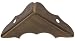 The Hillman Group 852405 9/16" Solid Brass Decorative Corner - Antique Brass Finish 4-Pack