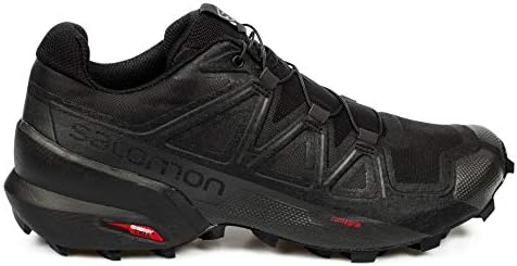 Salomon Speedcross 5 Trail Running Shoes for Men, Black/Black/Phantom, 14 | Image 1