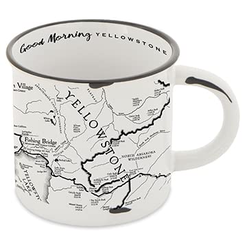 McGovern Outdoor Yellowstone National Park Map Camp Mug