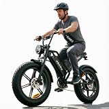 Askmy Fat Tire Electric Bike for Adults, 20' 4.0' 750W Continuous / 1000W Max, 48V...