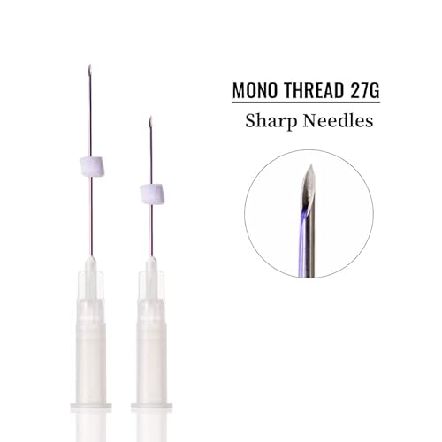 Rosca Pdo (mono 27G 38 mm) para lifting facial/longa duração Pdo fio mono afiado/Pdo Thread 27G 38mm