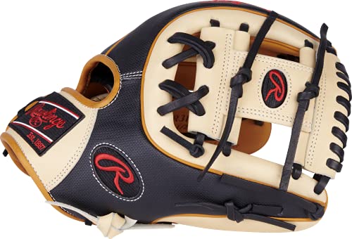 Rawlings Mens Infield Rawlings Heart Of The Hide R2G Baseball Glove 11 5 Inch Pro I Web Right Hand Throw, R2G Narrow Fit - 11.5 Pro I Web Black/Camel/Tan, One Size Us #TOP1