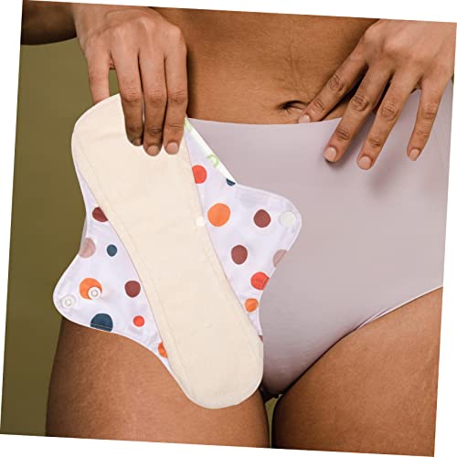 Pads For Women 4Pcs Reusable Pads Printing Napkin Bamboo Charcoal Fiber Pads Pad Menstrual Pad Feminine Products Household Girl Female Menstrual Pads Washable Pad #TOP2