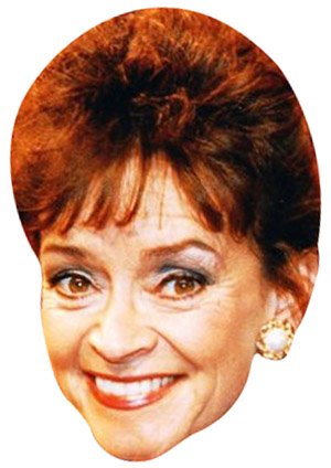 FoxyPrinting Marlene Ofah Celebrity Cardboard Party Face Mask Fancy Dress