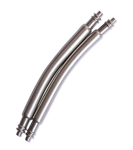 SWISS REIMAGINED Spring Bar Pins - Curved Stainless Steel - for Attaching Watch Band to Watches (Set of Two) - 22mm X 1.8mm