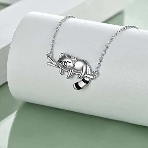 ONEFINITY Red Panda/Raccoon/Cow Gifts Necklace Sterling Silver Pendant Cute Animal Jewelry for Women Girls2