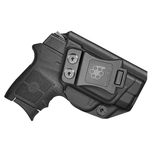 Amberide IWB KYDEX Holster Fit: Smith & Wesson M&P Bodyguard 380 Auto & Integrated Laser Pistol | Inside Waistband | Adjustable Cant | US KYDEX Made (Black, Right Hand Draw (IWB))