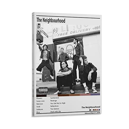 The Neighbourhood 2018 poster DAXXIN toile 50x75 cm pour embellir un mur blanc vide