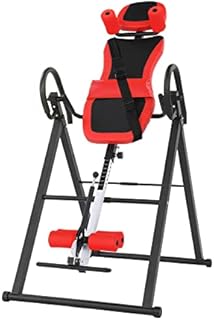 PEXMOR Inversion Table for Back Pain Relief, 330 lbs Capacity with Shoulder Holder & Adjustable Safe Belt & Headrest, Back Stretcher Machine for Home Exercise, Heavy Duty (Red & Black)