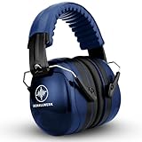Schallwerk ® Work+ Beige - Protezione dell'udito per il lavoro - Cuffie di protezione dell'udito regolabili in base alle dimensioni, cuffie antirumore di alta qualità (Navy Blue)