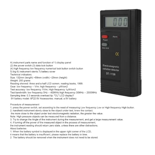 Medidor de Gauss Detector para Hogar NURII miniatura 2
