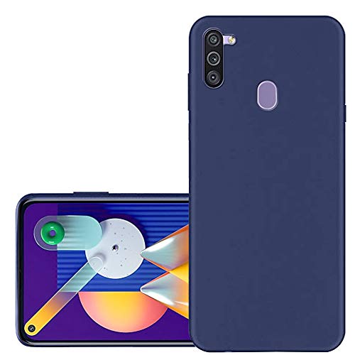 Image of TheGiftKart Protective Sleek Soft TPU Back Cover Case for Samsung Galaxy M11 (Blue)