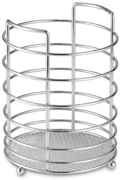 DecoBros Utensil Holder Caddy Rack, Chrome Finish