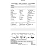 Straight Truck Detailed Driver's Vehicle Inspection Report 5-pk. - Book Format with 31 Sets, 2-Ply Carbonless, 5.5