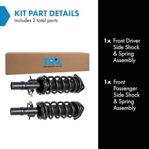 Image of TRQ Front Loaded Complete Strut Shock Spring Assembly Pair Set 2pc for G35X