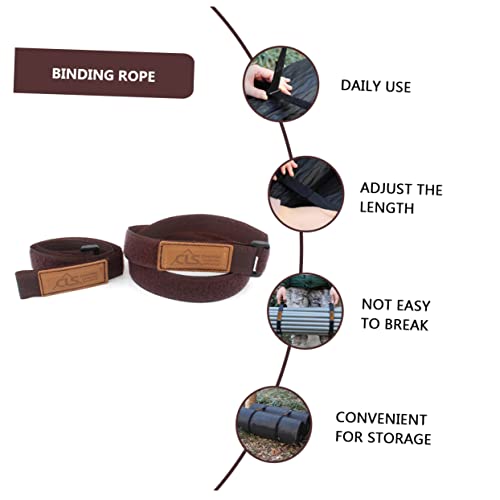 INOOMP Correias de Bagagem 8 peças Cordas de Bagagem Correias de Fivela Adesiva Correias de Poliéste