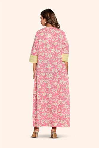 Image of NIHSAMAH Cotton Nighty for Women - Printed Stylish Night Gown, Comfortable Sleepwear Long Nightwear, Maxi