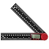Koolertron Digital Angle Finder Protractor Ruler Digital Goniometer 200mm 360 °LCD Display Nylon...