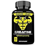 Prime Labs Creatine Monohydrate Capsules - 5g (5000mg) - Muscle Growth, Recovery, Brain Function - for Men & Women - 120 Count