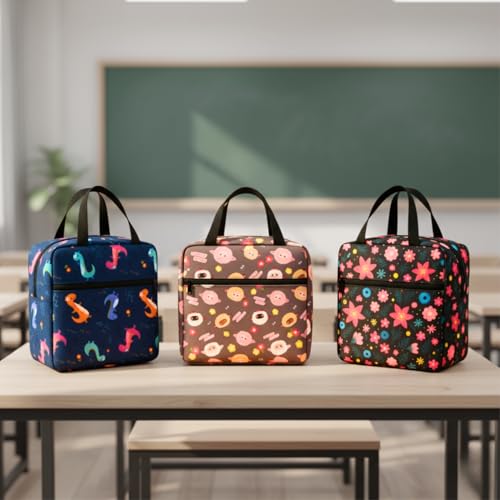 Toy Imagine Insulated Lunch Bag for Kids, Women & Office | Stylish Thermal Tiffin Bag, Lunchbox Carry Bag for School, College & Work | Small & Compact Food Storage Bag Leak-Proof (Assorted)