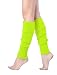 Women Winter Warm Leg Warmers Knitted Long Socks (one size, Fluorescein)