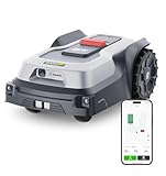 RoboUP Robot Tondeuse sans Fil Périphérique T600, Recommandé 800㎡, Gestion Multi-Zones,Tonte Précise des Bordures,Basculez Cartographie Auto et Manuel, Évitement d’Obstacles par IA Robot Tondeuse