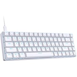 Teclado Mecanico Scorpion Dierya T68SE Teclado Mecánico Gaming Mini 60% Brown Switch Mechanical Keyboard con Retroiluminación LED,Cable USB-Type C,Teclado Ultra-Compacto 68 Teclas Anti-Fantasma US Layout para PC/Windows