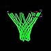 AYNEFY Nylon Basketball Net, 19.7in Self Luminous Green Replacement Net for Night Trainning, Strong & Durable with Easy Install, Indoor and Outdoor Use
