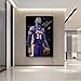 Kobe Plakaty koszykarz płótno sztuka ścienna koszykówka obraz płótno dla Lakerów sporty koszykówka nieoprawione (12 x 16 cali/30 x 40 cm)