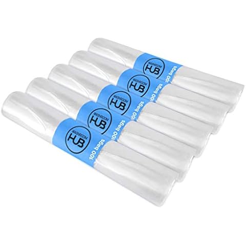 Washroom Hub Sanitary Bin Liner Bags - Hygienic Polythene Bags for 20L Sani Bins (Box of 500) Cover