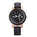 Produktbild HRQ Damen Holz Uhr, Ebony Paar Business Leisure Sport-Uhr, Damen Umwelt Gesunde S133
