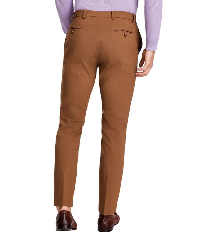 Tommy Hilfiger Men's Modern Fit Stretch Performance Pants Camel 38 x 323