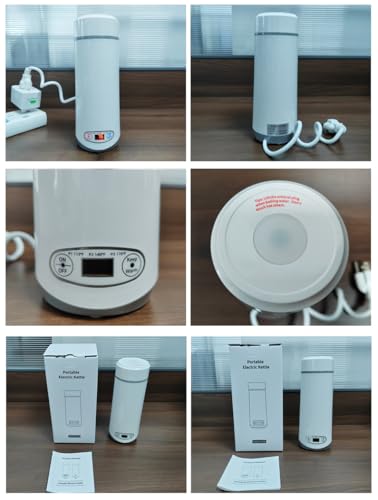 Tetera Eléctrica Plegable Portátil de 350 ml Blanco miniatura 4