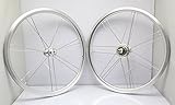 2 PEED HUB ACE Brompton 2 Räder-Set, 2-polig, leicht, CX-Ray Speichen, silberfarben
