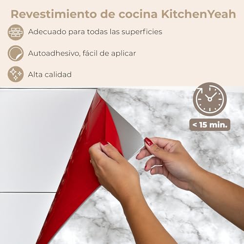 Salpicadero Protector Pared KitchenYeah Renueva tu Cocina con Mármol Gris 7
