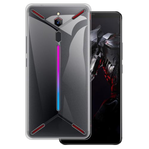 OAGELIM Hülle kompatibel mit ZTE Nubia Red Magic Mars RNG Hülle Stoßfeste TPU Weiche Flexible Schützende Handyhülle mit Kratzfestigkeit & Militärischer Fallschutz (Transparent)