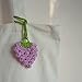 Handmade Crochet Fruit Grape Backpack Bag Charms Purple Hanging Ornaments