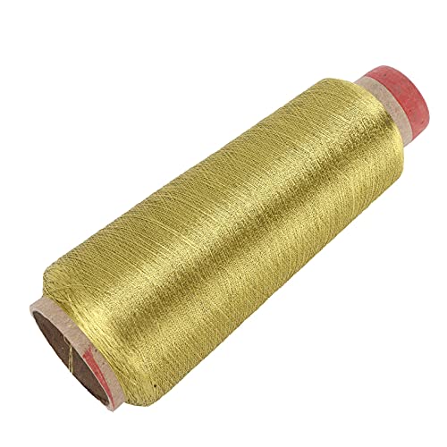 Hapivida hilo de coser poliéster para proyectos de bordado a máquina y costura a mano, durable para uso doméstico, color dorado miniatura 6