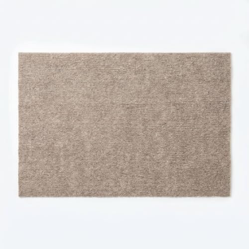 Image of Indoor Outdoor Door Mat 50×80 cm, Non Slip Low Profile Entrance Mat, PVC Backed Short Pile Dirt Trapper Washable Doormat, Absorbent Front Door Rug for Entryway, Hallway, Kitchen (Camel Brown)