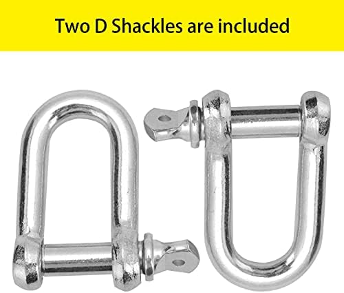 Shoze Tow Rope 8T Heavy Duty Towing Pull Pull Strap 4x4m Road Recovery with Two Shackles Reflective Strip High Strength Road Recovery Towing Cable Winch Strap for Cars