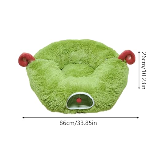 Donut für Katzen, waschbar, mit Ball, niedliches Katzenbett, Tunnelkissen, für kleine Haustiere, Hunde, Kaninchen, Frettchen, Chinchillas, Heimdekoration für den Innenbereich-5