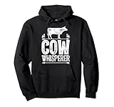 Cow Whisperer Funny Women Men Dairy Farming Farmer Farm Pullover Hoodie