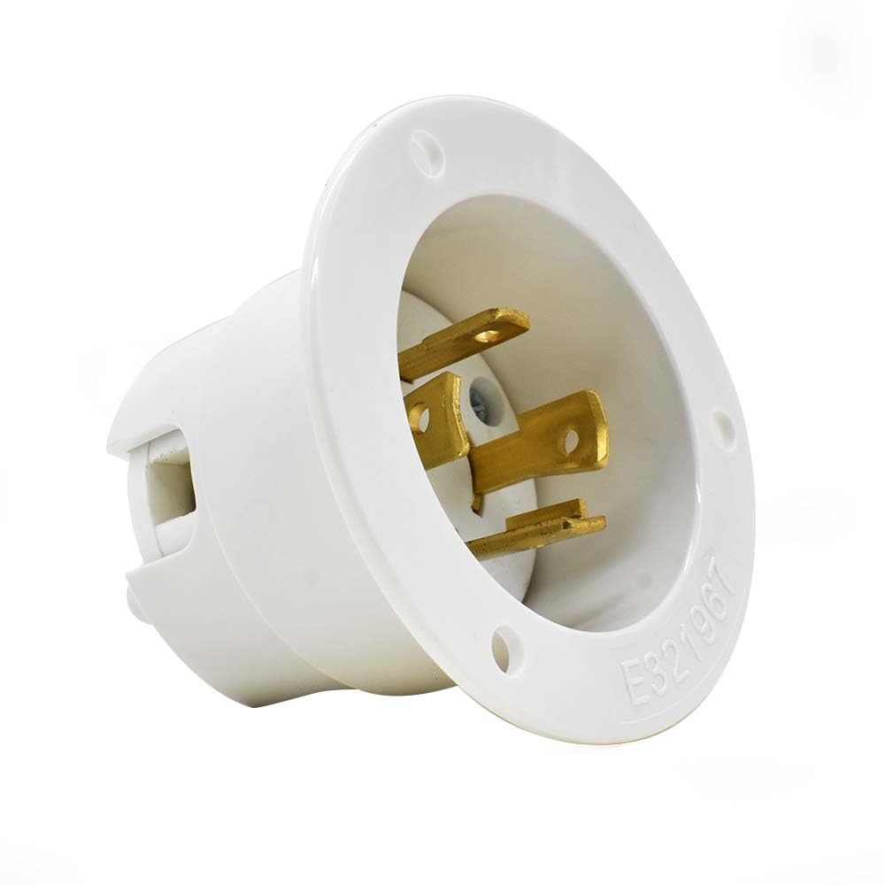 Superior Electric YGF172 Twist Lock Flange Plug 3-Pole 4-Wire 30A 125/250V NEMA L14-30P (5 Pack)