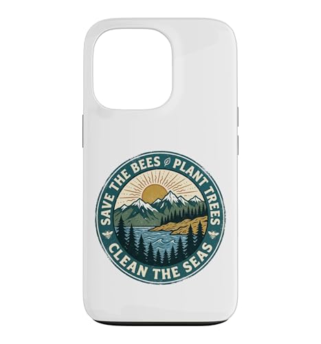 Save The Bees Plant Trees Clean The Sea �X�}�z�P�[�X iPhone 13 Pro �p