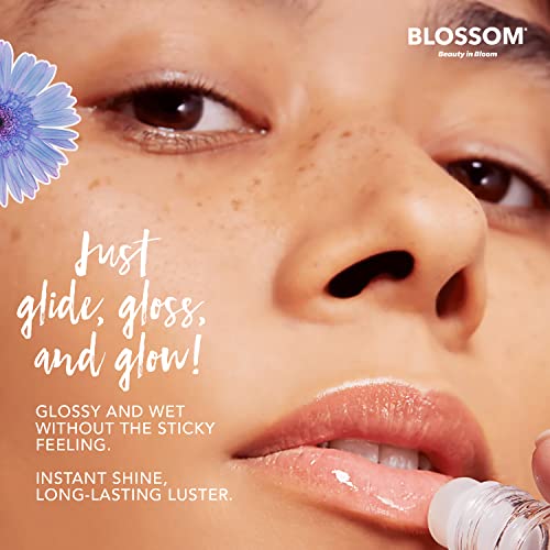 Blossom Scented Roll On Lip Gloss, Infused With Real Flowers, Made In Usa, 0.20 Fl. Oz./5.9Ml, Island Fruit #TOP4