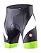 Eco-daily Men's 4D Padded Cycling Shorts Breathable Quick Dry Bike Bicycle Shorts (Black-Yellow, XL)