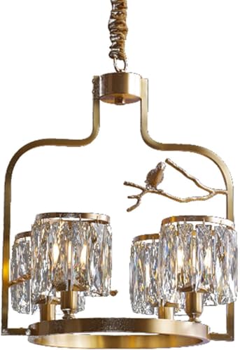 Suspension moderne laiton et cristal CFWSHJ luminaire de plafond rond