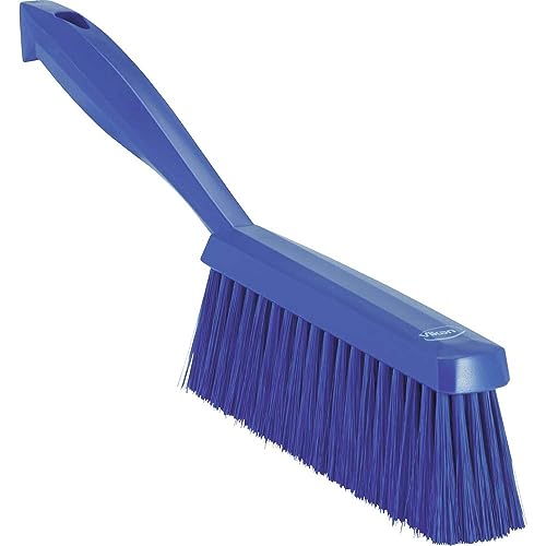 Image of 1 19 /32 in W Bench Brush, Soft, 6 3 /4 in L Handle, 7 in L Brush, Purple, Plastic, 13 in L Overall - 1 Each