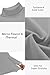 Ekouaer Men's Turtleneck Long Sleeve Turtle Neck Shirts Basic Lightweight Undershirt Thermal Pullover Sweater Light Grey XL